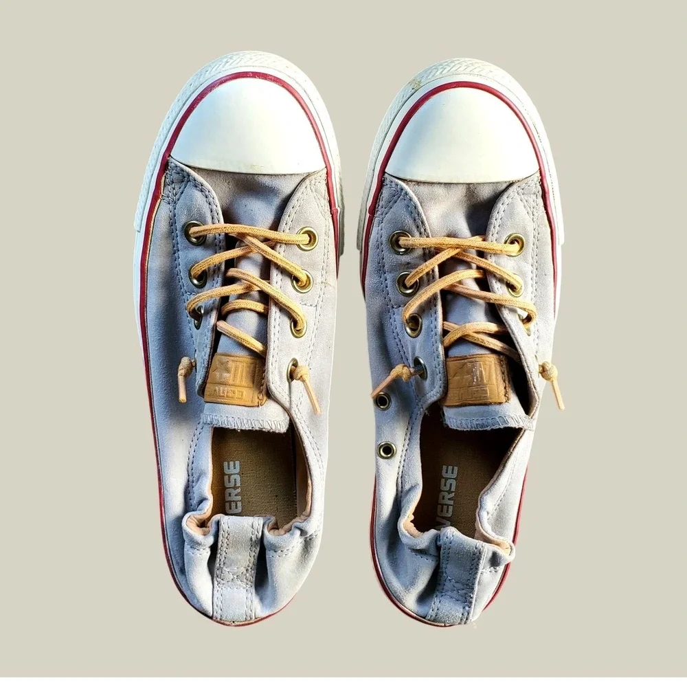 Converse Chuck Taylor All Star Shoreline Grey Slip On Sneakers Womens 9 551620C
